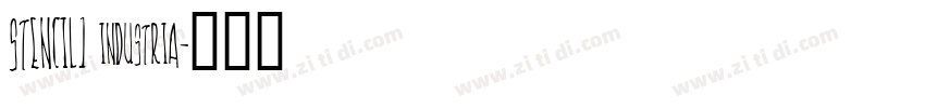 STENCIL1 industria字体转换 STENCIL1 industria字体转换